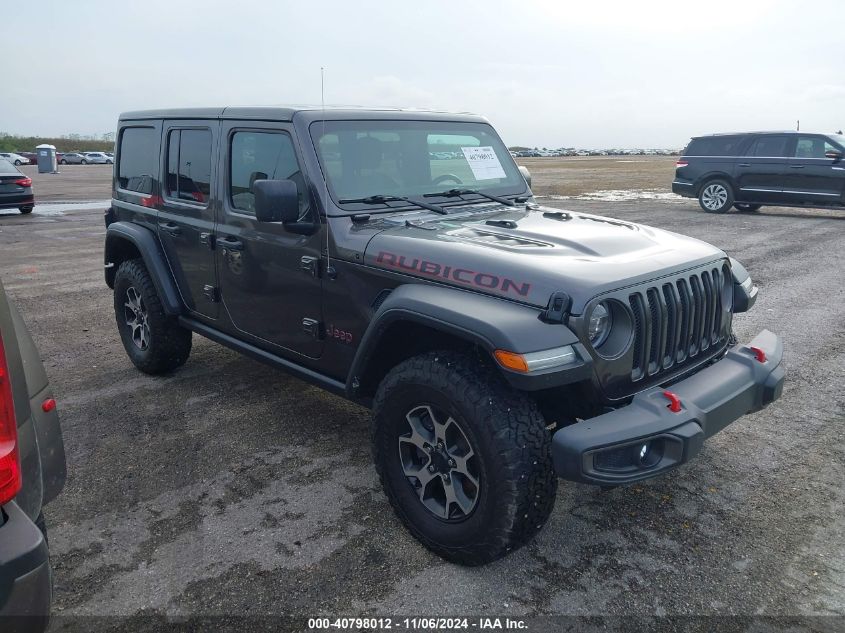 2021 Jeep Wrangler Unlimited Rubicon 4X4 VIN: 1C4HJXFG8MW540339 Lot: 40798012