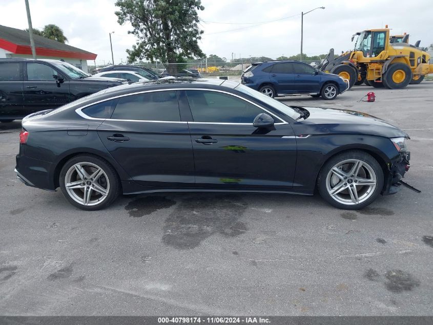 2021 Audi A5 Sportback Premium 45 Tfsi Quattro S Tronic VIN: WAUDACF5XMA038268 Lot: 40798174