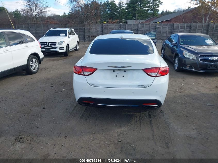 2015 Chrysler 200 C VIN: 1C3CCCEG6FN543607 Lot: 40798234