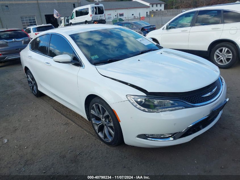 2015 Chrysler 200 C VIN: 1C3CCCEG6FN543607 Lot: 40798234