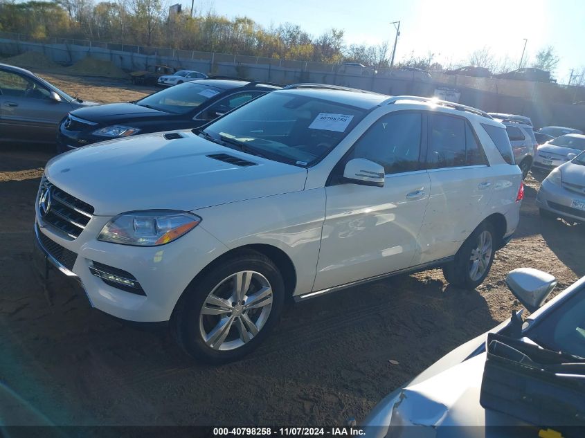 2013 Mercedes-Benz Ml 350 4Matic VIN: 4JGDA5HB7DA154394 Lot: 40798258