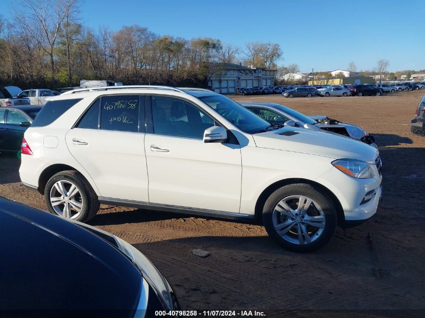 2013 Mercedes-Benz Ml 350 4Matic VIN: 4JGDA5HB7DA154394 Lot: 40798258