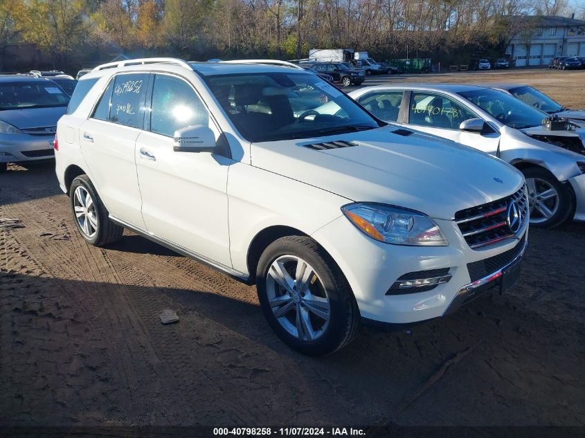 2013 Mercedes-Benz Ml 350 4Matic VIN: 4JGDA5HB7DA154394 Lot: 40798258