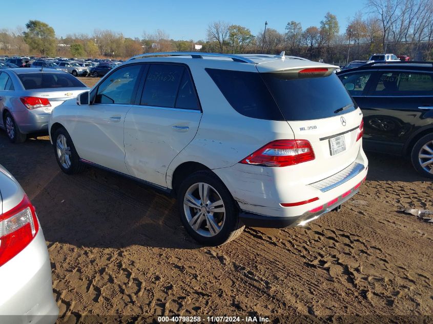 2013 Mercedes-Benz Ml 350 4Matic VIN: 4JGDA5HB7DA154394 Lot: 40798258