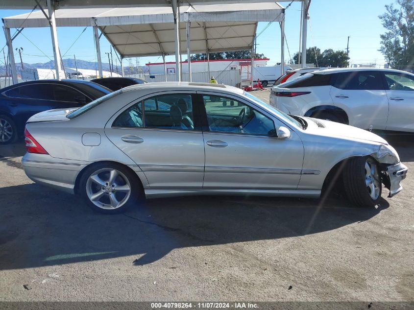 2006 Mercedes-Benz C 230 Sport VIN: WDBRF52H16F805614 Lot: 40798264