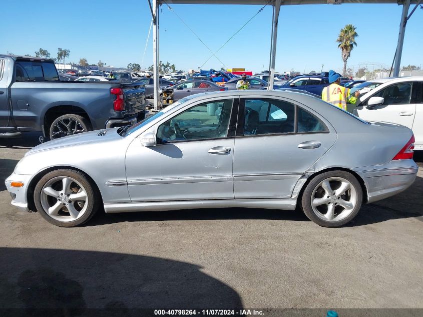 2006 Mercedes-Benz C 230 Sport VIN: WDBRF52H16F805614 Lot: 40798264