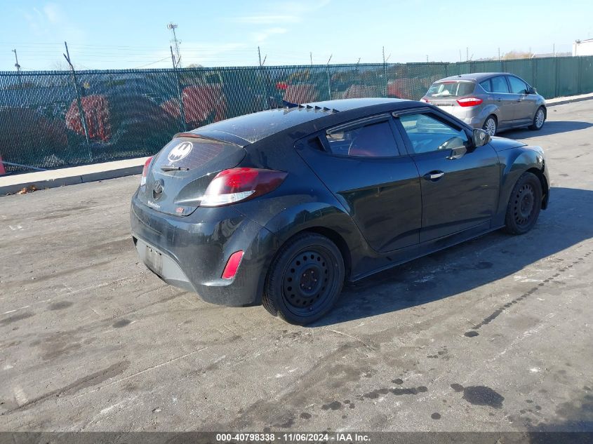 2014 Hyundai Veloster Re:flex W/Red VIN: KMHTC6AD5EU213501 Lot: 40798338