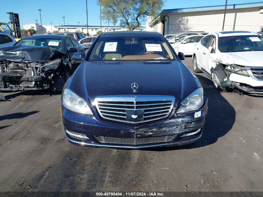 2013 Mercedes-Benz S 550 4Matic VIN: WDDNG9EB0DA523346 Lot: 40798404