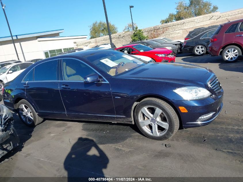 2013 Mercedes-Benz S 550 4Matic VIN: WDDNG9EB0DA523346 Lot: 40798404