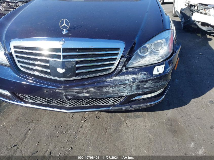 2013 Mercedes-Benz S 550 4Matic VIN: WDDNG9EB0DA523346 Lot: 40798404