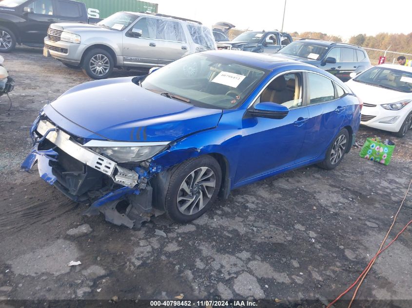 VIN 19XFC2F76HE021875 2017 Honda Civic, EX no.2