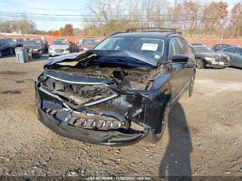 2022 Acura Mdx Technology Package VIN: 5J8YE1H42NL005760 Lot: 40798456