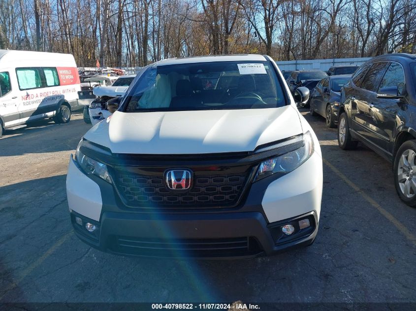 2019 Honda Passport Ex-L VIN: 5FNYF7H53KB005174 Lot: 40798522