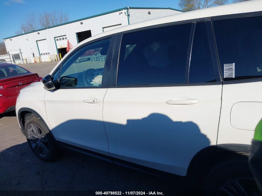 2019 Honda Passport Ex-L VIN: 5FNYF7H53KB005174 Lot: 40798522