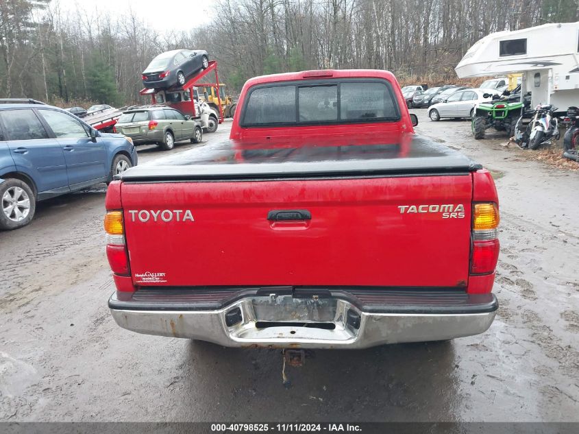 2004 Toyota Tacoma VIN: 5TEWM72N44Z381695 Lot: 40798525