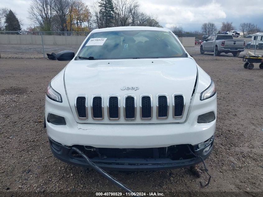 2016 Jeep Cherokee Sport VIN: 1C4PJLAB3GW171622 Lot: 40798529