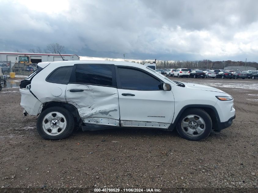 2016 Jeep Cherokee Sport VIN: 1C4PJLAB3GW171622 Lot: 40798529