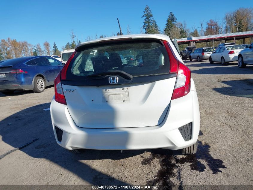 2015 Honda Fit Lx VIN: 3HGGK5G55FM720599 Lot: 40798572