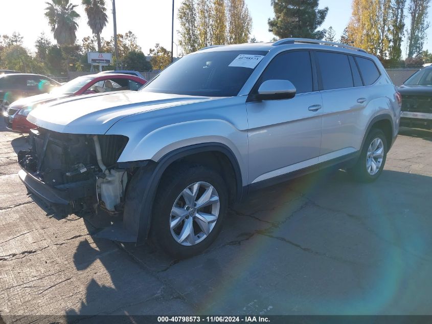 2018 Volkswagen Atlas 3.6L V6 Se VIN: 1V2KR2CA9JC518329 Lot: 40798573