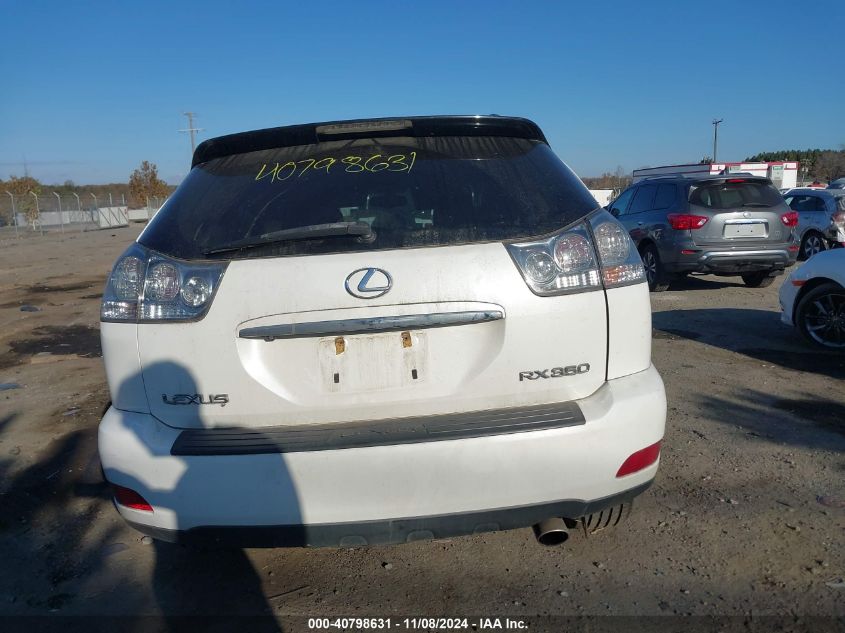 2007 Lexus Rx 350 VIN: 2T2HK31U87C008858 Lot: 40798631