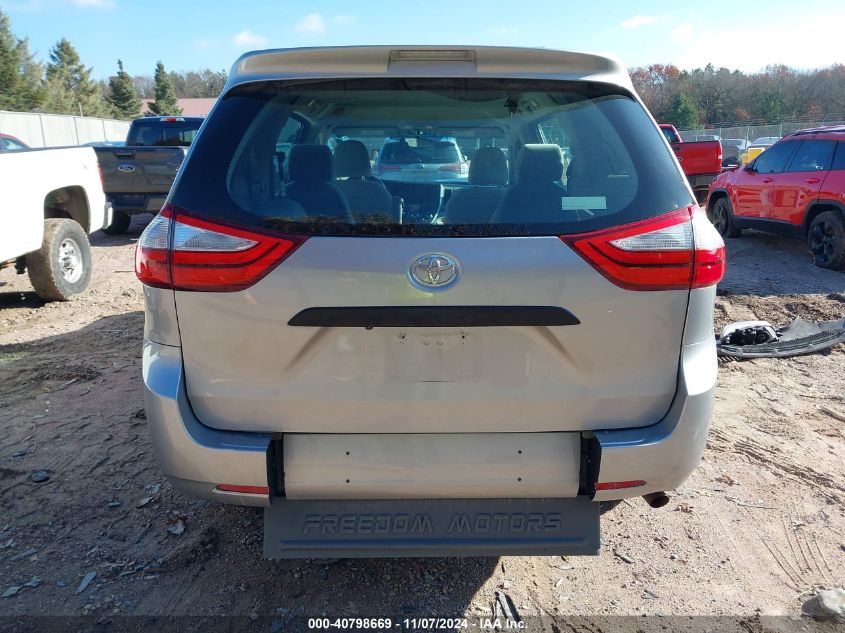 2016 Toyota Sienna L 7 Passenger VIN: 5TDZK3DC2GS751311 Lot: 40798669