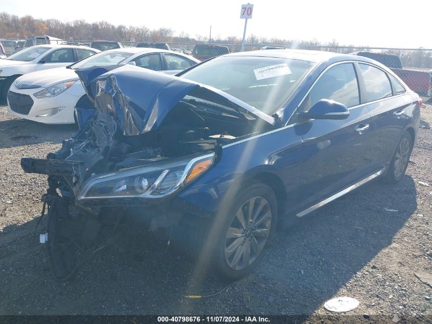 2017 Hyundai Sonata Sport VIN: 5NPE34AF2HH460220 Lot: 40798676