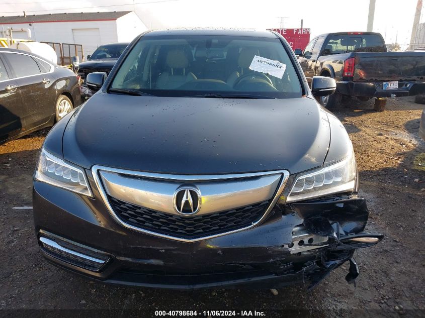 2015 Acura Mdx VIN: 5FRYD4H22FB013345 Lot: 40798684