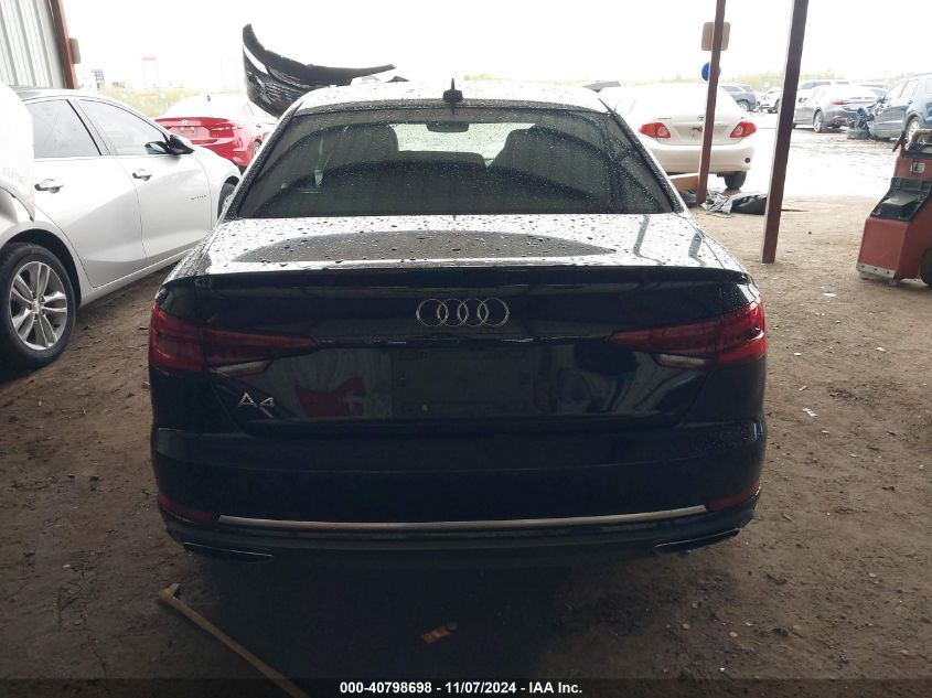 2019 Audi A4 40 Premium VIN: WAUHMAF46KN016035 Lot: 40798698