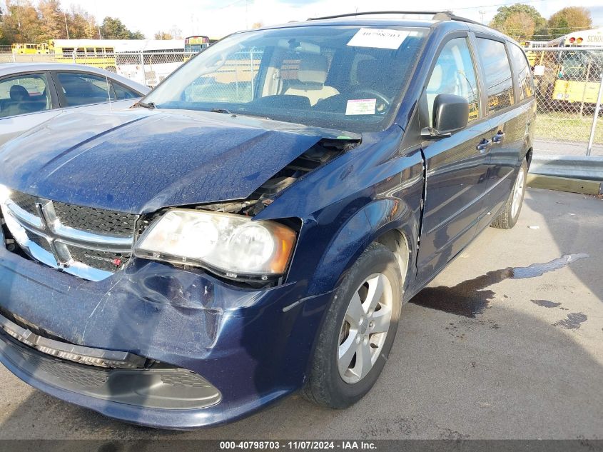 2013 Dodge Grand Caravan Se VIN: 2C4RDGBG4DR758417 Lot: 40798703