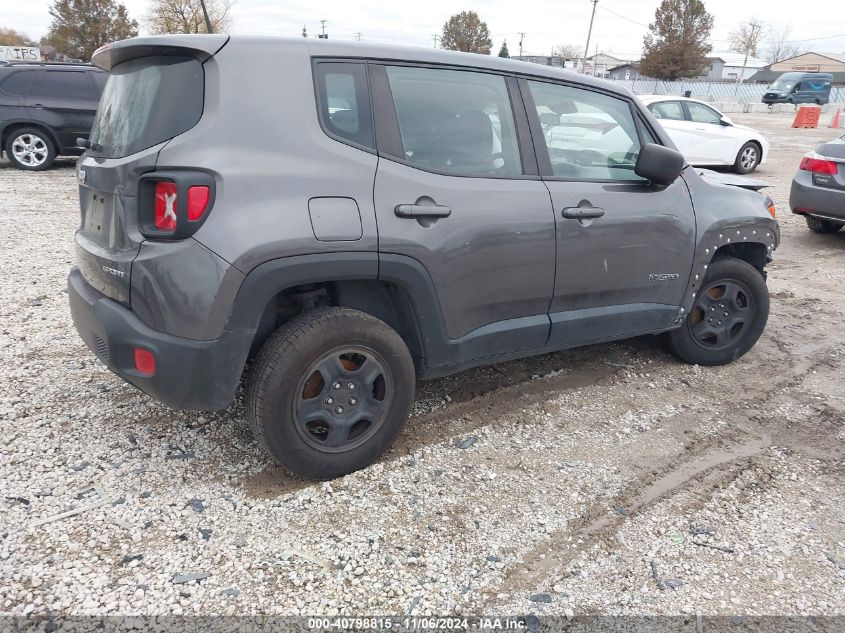 2017 Jeep Renegade Sport 4X4 VIN: ZACCJBAB8HPF57203 Lot: 40798815