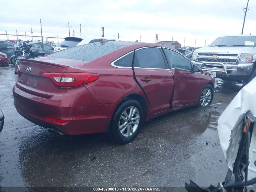 2015 Hyundai Sonata Se VIN: 5NPE24AF2FH092430 Lot: 40798818