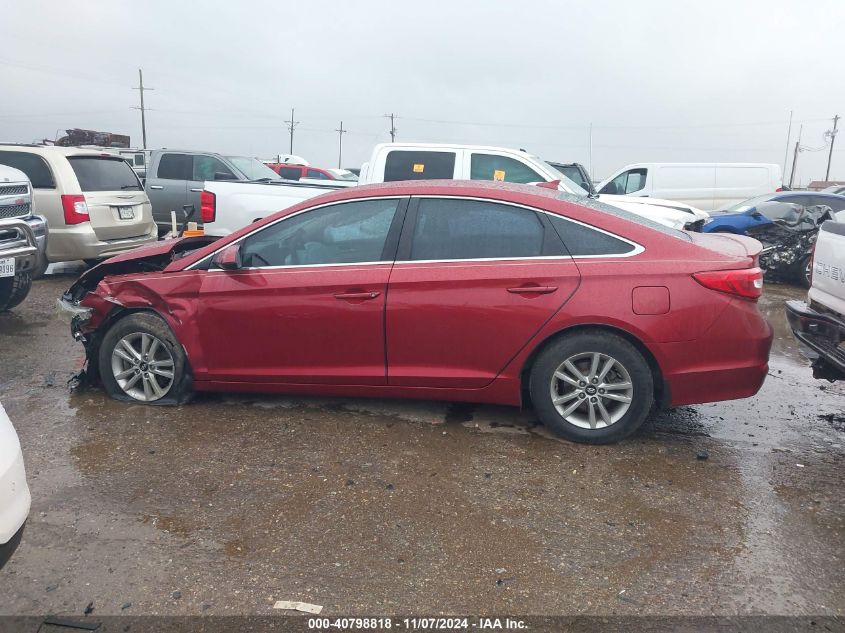 2015 Hyundai Sonata Se VIN: 5NPE24AF2FH092430 Lot: 40798818