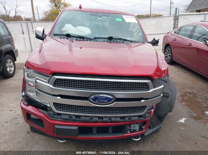 2018 FORD F-150 PLATINUM - 1FTEW1EG4JFC11720