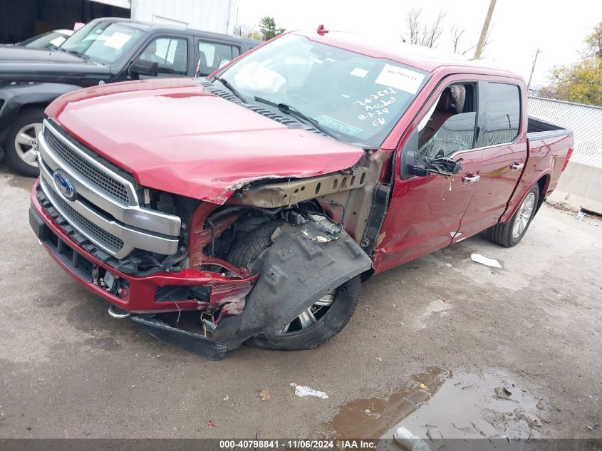 2018 Ford F-150 Platinum VIN: 1FTEW1EG4JFC11720 Lot: 40798841