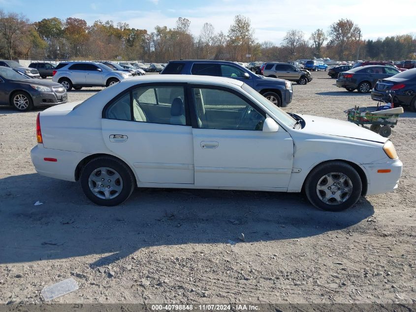 2005 Hyundai Accent Gls VIN: KMHCG45C45U583686 Lot: 40798848