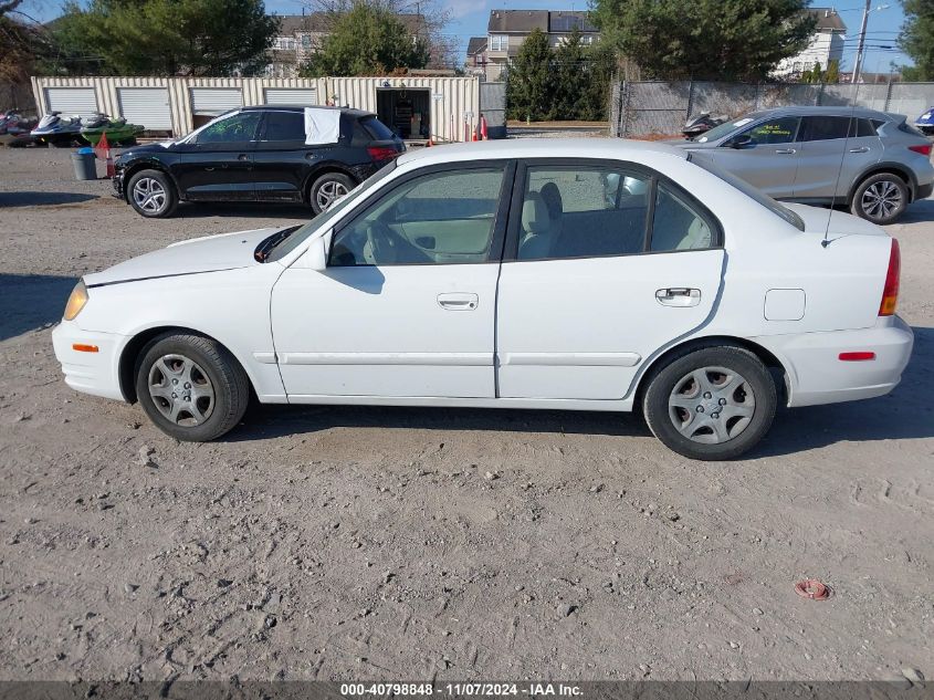 2005 Hyundai Accent Gls VIN: KMHCG45C45U583686 Lot: 40798848