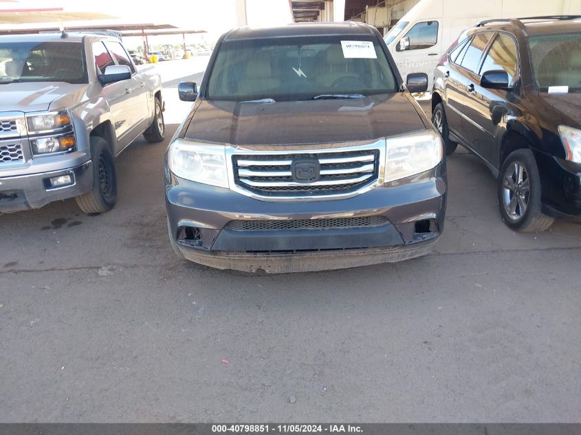 2012 Honda Pilot Ex-L VIN: 5FNYF4H66CB012242 Lot: 40798851