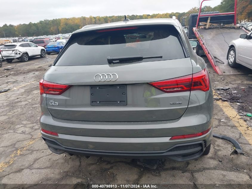 2024 Audi Q3 Premium 45 Tfsi S Line Quattro Tiptronic VIN: WA1DECF35R1072237 Lot: 40798913