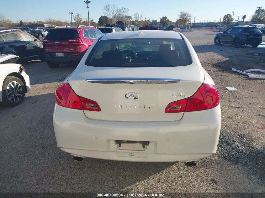 2013 Infiniti G37X VIN: JN1CV6AR6DM358588 Lot: 40798994