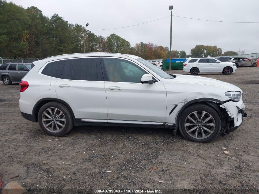 2018 BMW X3 xDrive30I VIN: 5UXTR9C5XJLD70002 Lot: 40799043