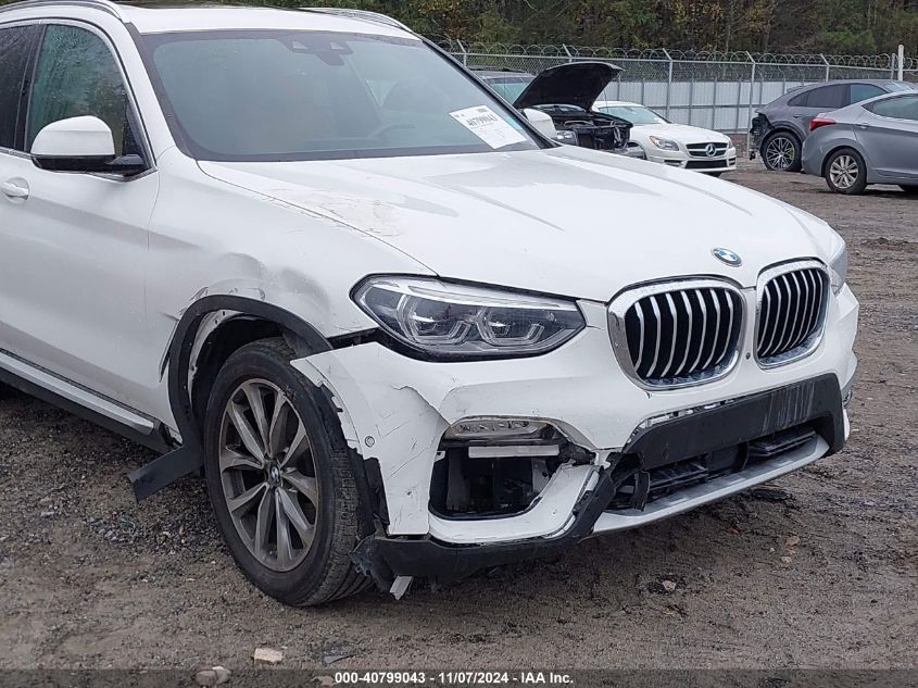 2018 BMW X3 xDrive30I VIN: 5UXTR9C5XJLD70002 Lot: 40799043