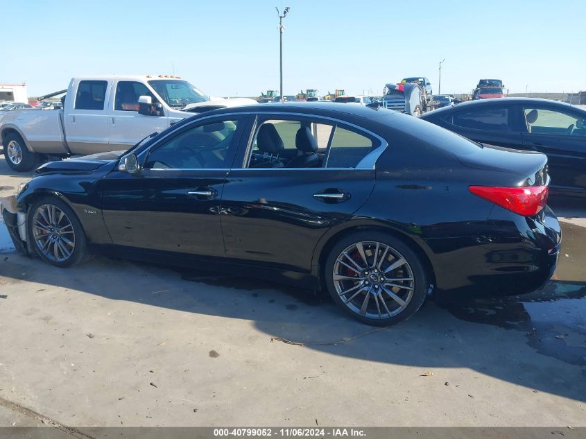 2017 Infiniti Q50 3.0T Red Sport 400 VIN: JN1FV7AP4HM851192 Lot: 40799052