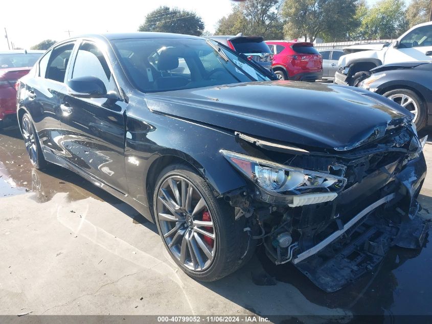 2017 Infiniti Q50 3.0T Red Sport 400 VIN: JN1FV7AP4HM851192 Lot: 40799052