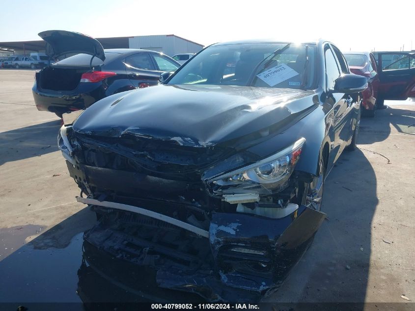 2017 Infiniti Q50 3.0T Red Sport 400 VIN: JN1FV7AP4HM851192 Lot: 40799052