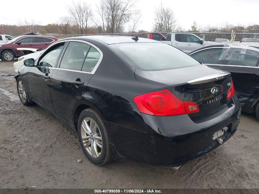 2013 Infiniti G37X VIN: JN1CV6ARXDM763157 Lot: 40799059