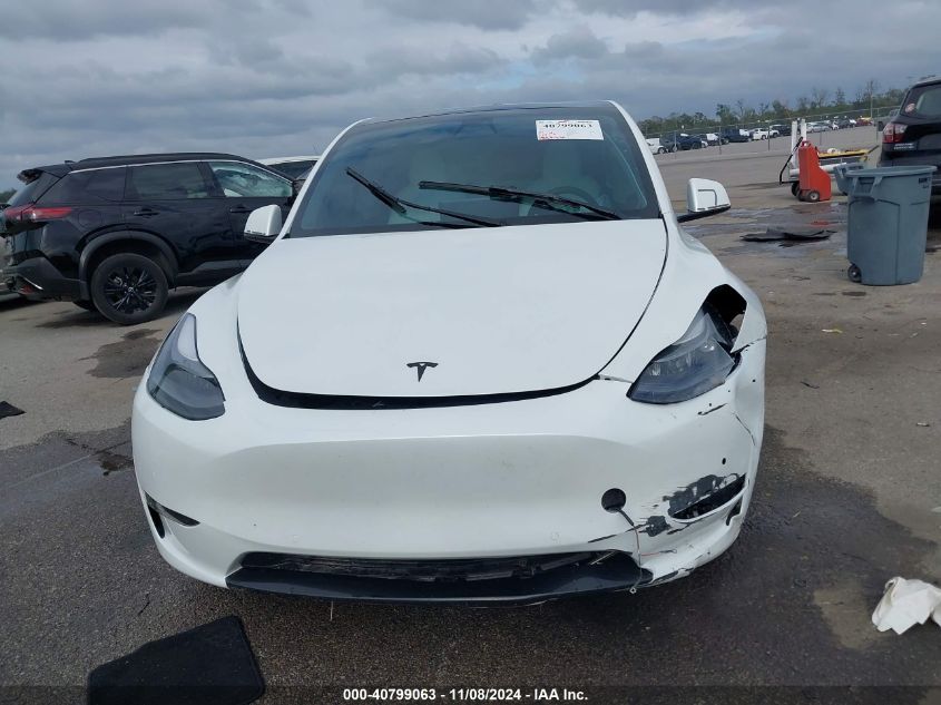 2022 Tesla Model Y Performance Dual Motor All-Wheel Drive VIN: 7SAYGDEF9NF394256 Lot: 40799063