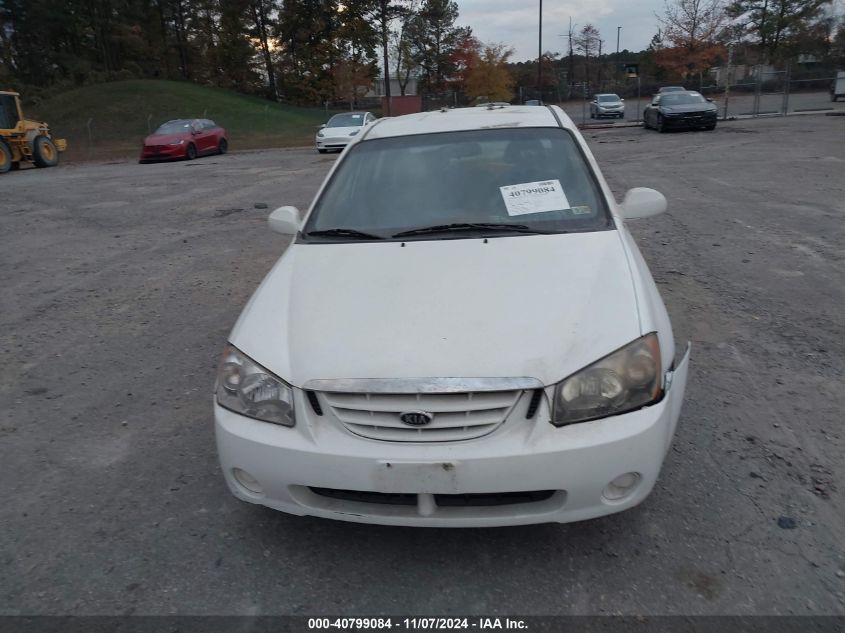 2006 Kia Spectra Ex/Lx/Sx VIN: KNAFE121465216899 Lot: 40799084