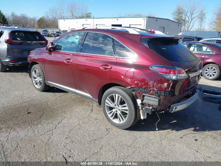 2015 Lexus Rx 350 VIN: 2T2BK1BA0FC289115 Lot: 40799128