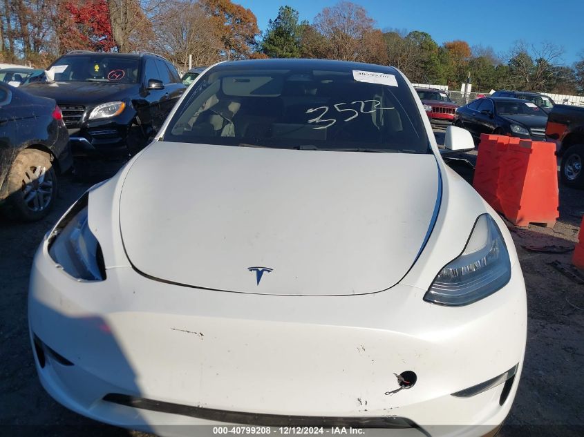 2020 Tesla Model Y Long Range Dual Motor All-Wheel Drive/Performance Dual Motor All-Wheel Drive VIN: 5YJYGDEF9LF003522 Lot: 40799208