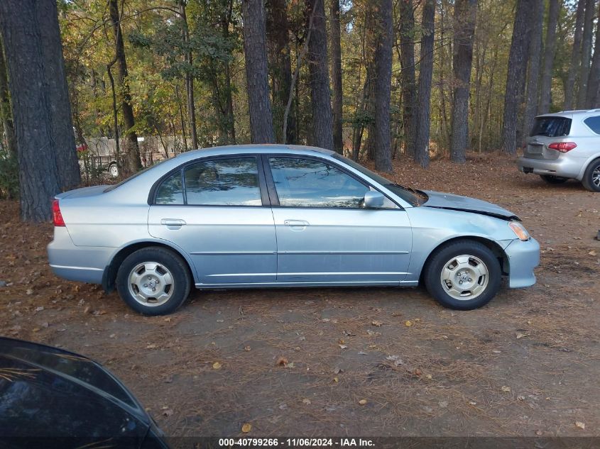 2003 Honda Civic Hybrid VIN: JHMES96673S009995 Lot: 40799266